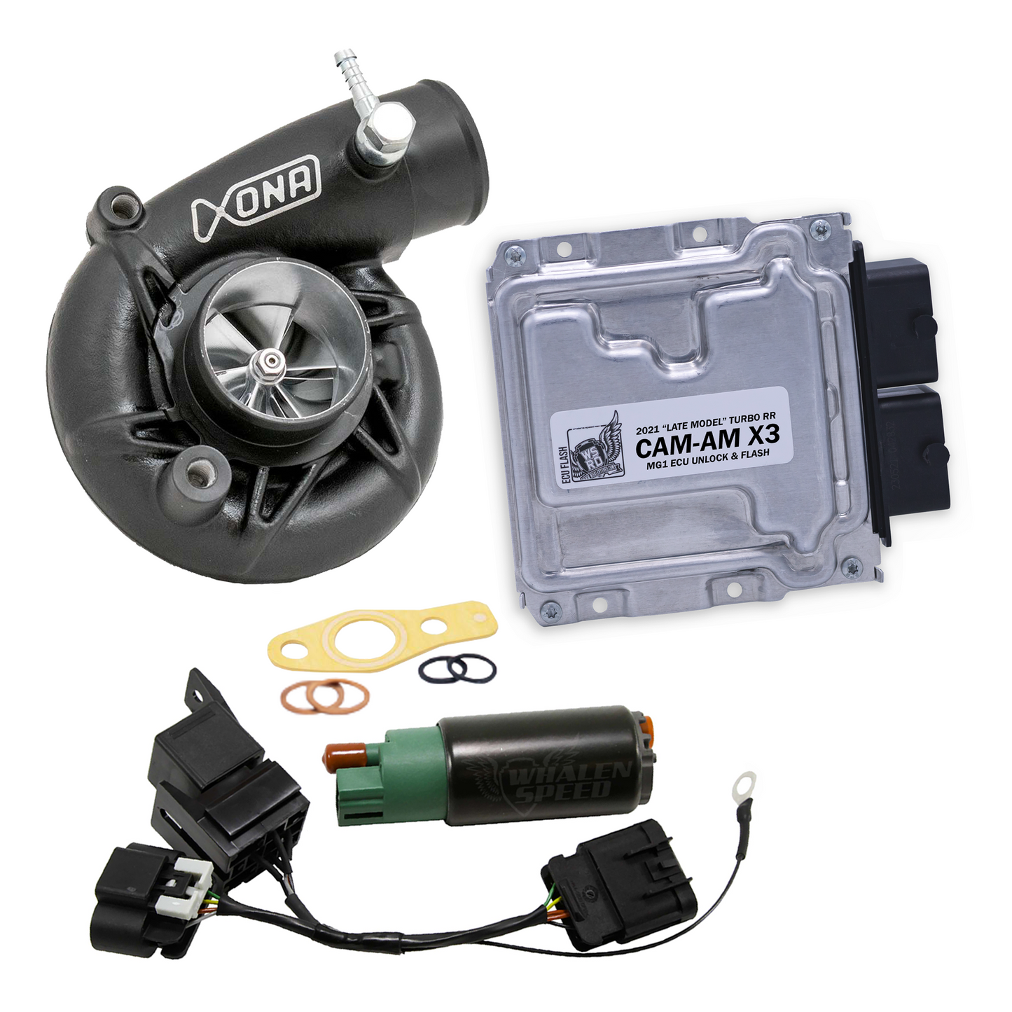 WSRD Green Turbocharger Package & MG1 ECU Unlock | Late Model 2021 Can-Am X3 Turbo RR (250-305HP)