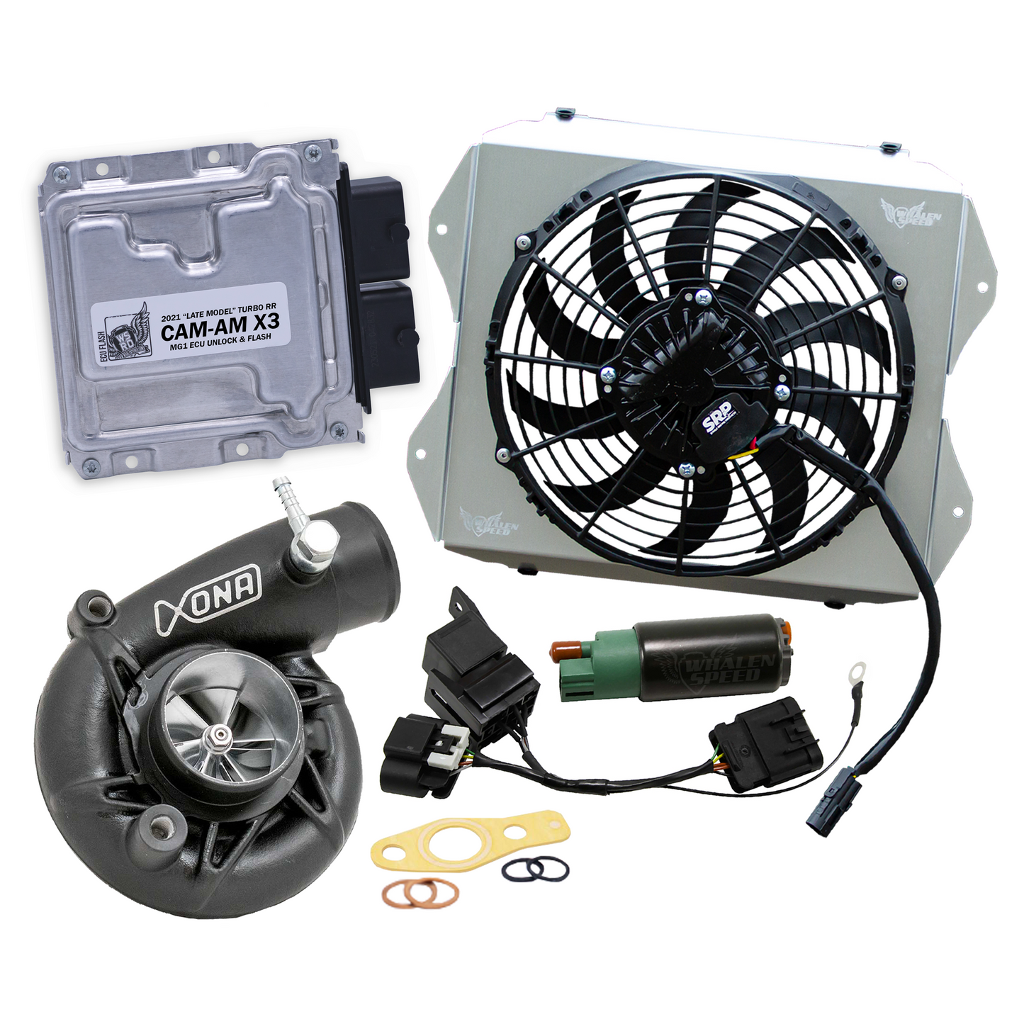 WSRD Green Turbocharger Package & MG1 ECU Unlock | Late Model 2021 Can-Am X3 Turbo RR (250-305HP)