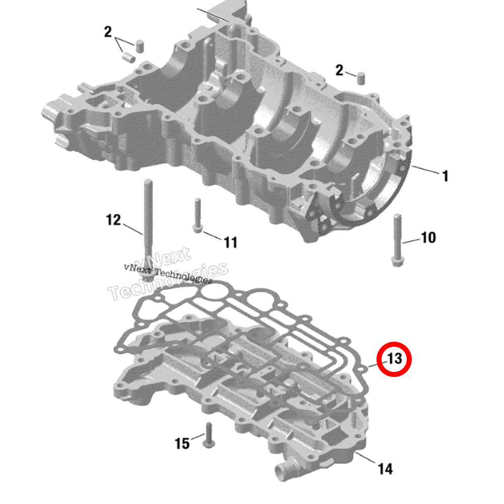 WSRD Oil Sump Gasket | Can-Am X3