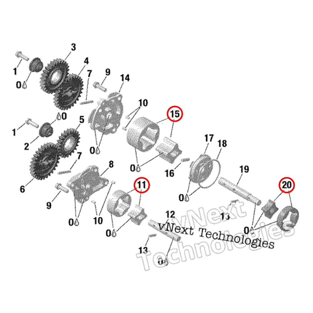 WSRD Complete BRP Oil Pump Rotor Set | Can-Am X3